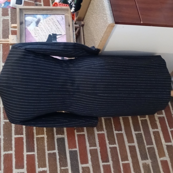 Anne Klein 100% wool jacket size 10 pinstripe Gray - Picture 8 of 12